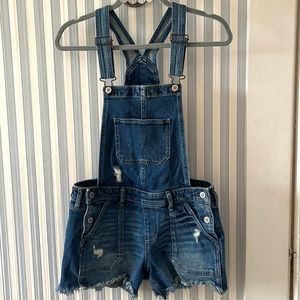 Hollister Boyfriend Short Overalls